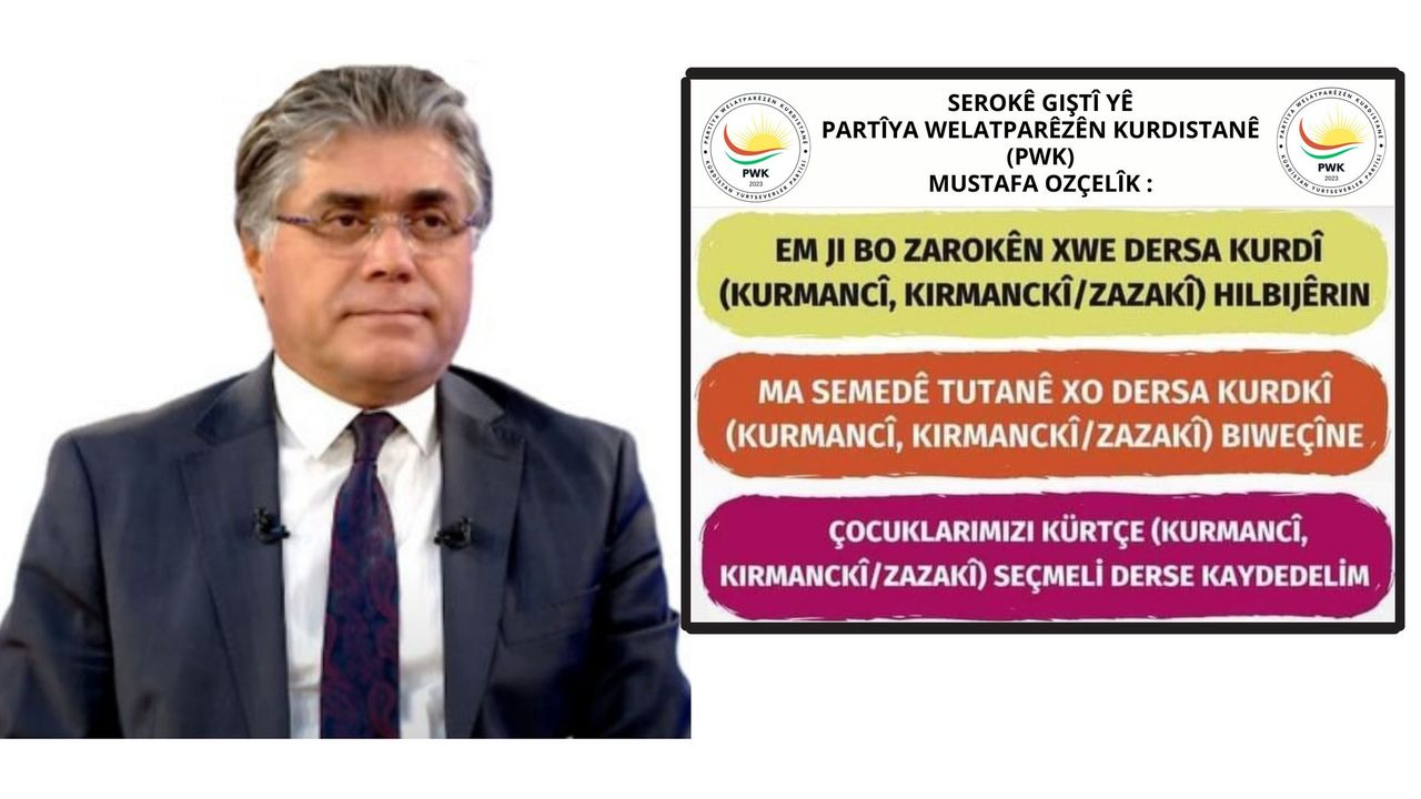 Mustafa Ozçelîk: Ganî wextê muracatê dersa weçînite ya kurdî bêro dergkerdiş