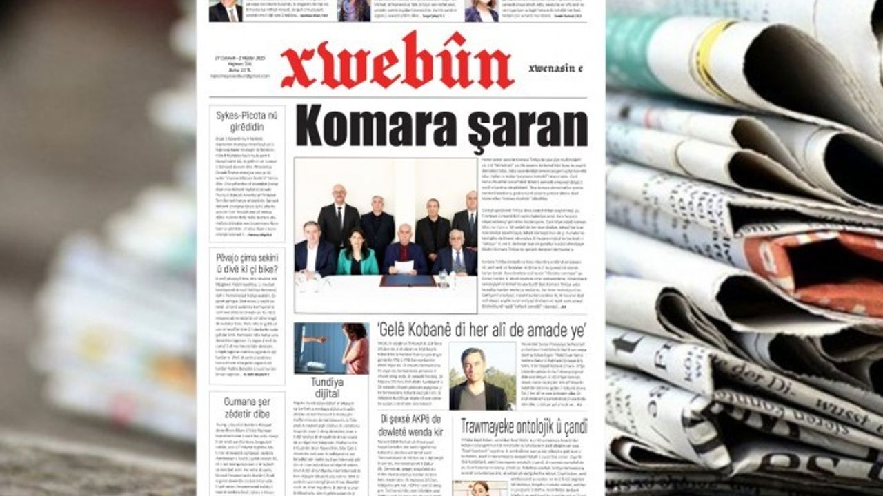 Xwebûn bi manşeta ‘Komara Şaran’ vejîya