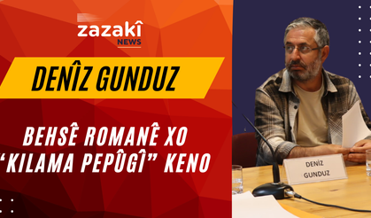 Nuştox û weşanger Denîz Gunduz qalê kitabê xo "Kilama Pepûgî" keno