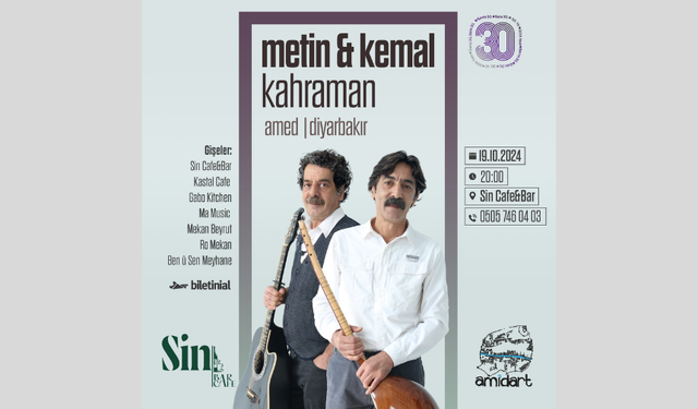 Metin&Kemal Kahraman Dîyarbekir de konser danê