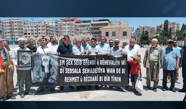 "Şêx Seîd Efendî, seba heq û azadîya Kurdan sembolê mucadeleyî yo. "