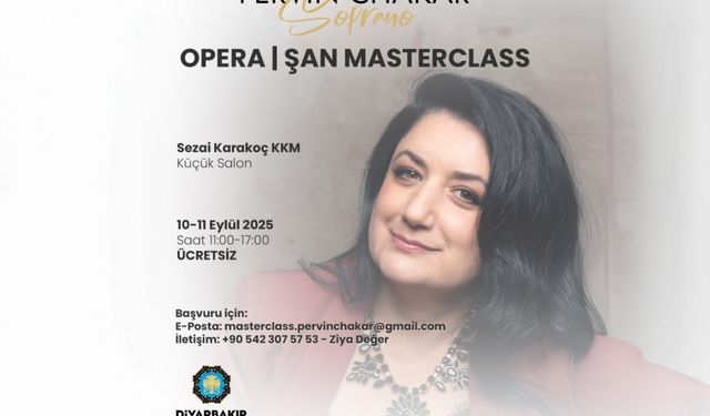 Pervîn Chakar do Amed de dersa 'Masterclass'î bido ciwanan