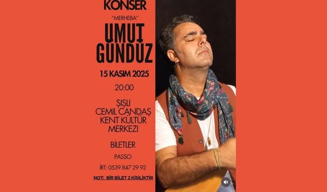 Hunerkaro Zaza Umut Gündüzî ra Stenbol de konserêko newe