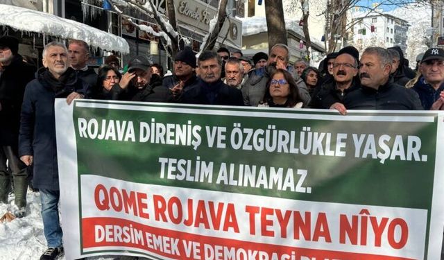 Dêrsim de protestoyê Rojava: Qomê Rojava teyna nîyo