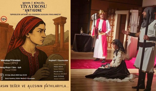 Kayo Klasîk “Antîgone” bi Zazakî emşo Amed de vejîyeno sehne