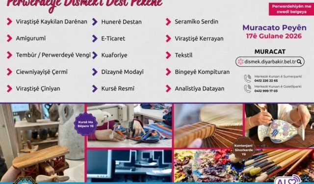 DÎSMEK de 15 kursê neweyî