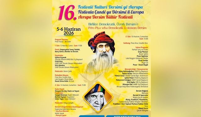 Festîvalê Dêrsimî yê Ewropa rê tay mendo