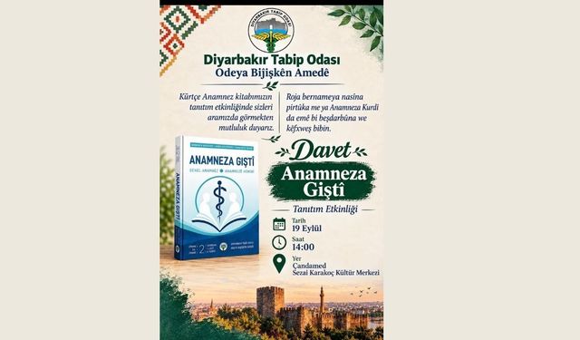 Odaya Tebîban a Amedî ra xebata kurdkî (zazakî-kurmancî) Kitabê "Anamneza Pêroyî" yeno daşinasnayîş