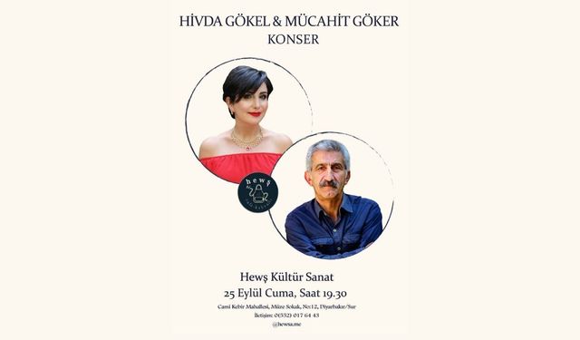 Amed de konsere Zazakî: Hivda Gökel û Mücahit Göker vejîyenê sehne