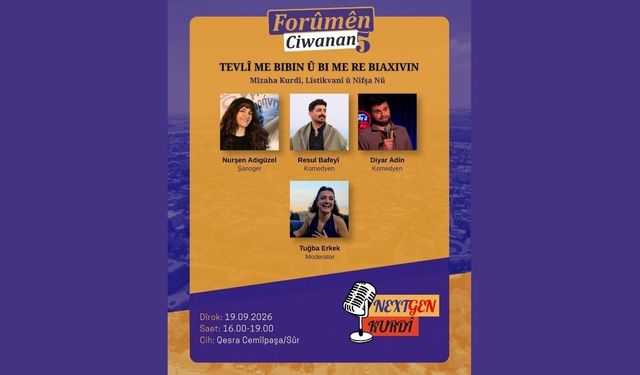 NextGen Kurdî Forum 5ine organîze keno