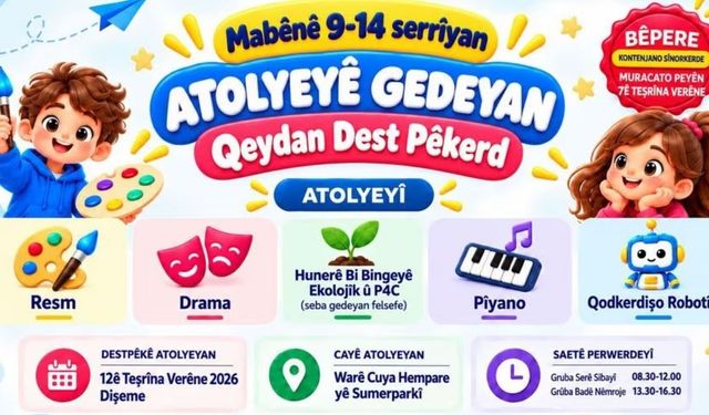 Seba gedeyan atolyeyê bêpereyî dest pê kenê