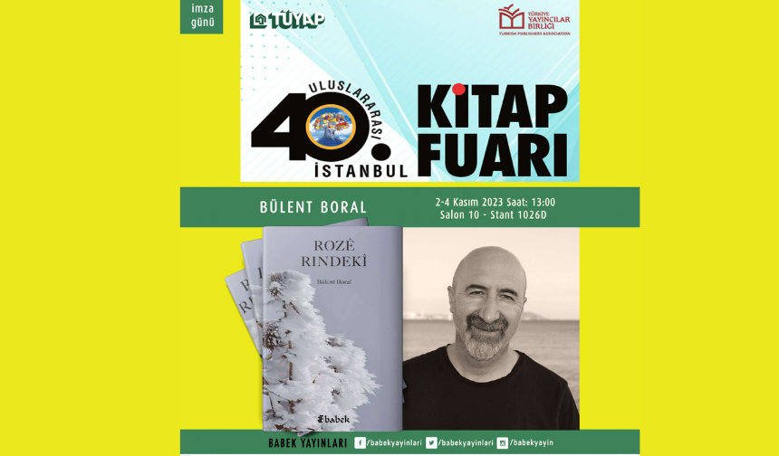 Kitabê şîîran yê Bülent Boralî “Rozê Rindekî” vejîyayo!