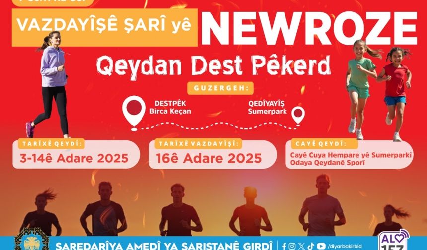 Dîyarbekir de semedê Newzroze vazdayîş