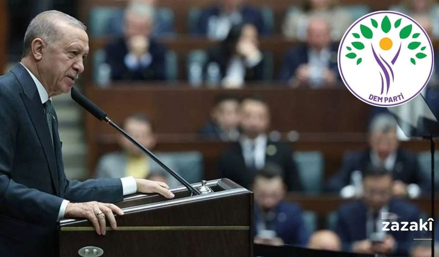 Heyeta DEM Partî siba serekkomar Erdoganî zîyaret kena