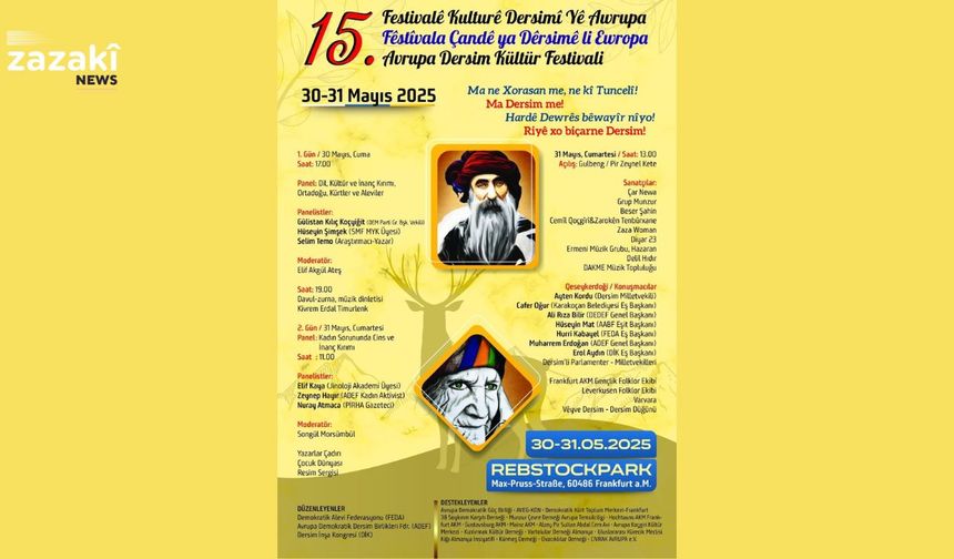Ewropa de Festîvala Kulturî ya Dêrsimî esto