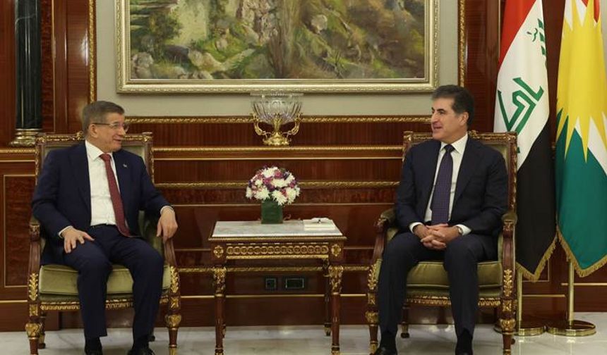 Nêçîrvan Barzanî û Ahmet Davutoglu Hewlêr de pêvînayîş kerd.