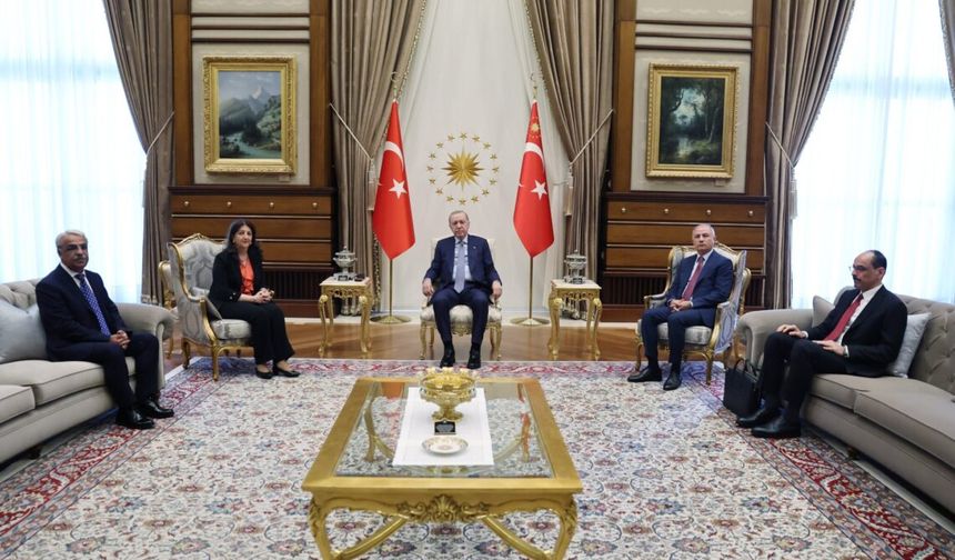 Erdogan, Bahçelî û heyetê DEM Partî ameyî têhet