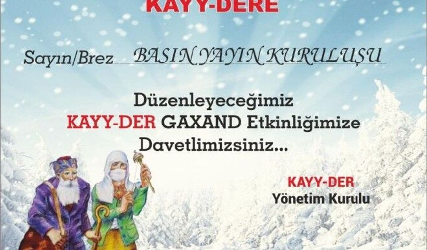 KAYY-DER ra 'Şewa Gaxanî'