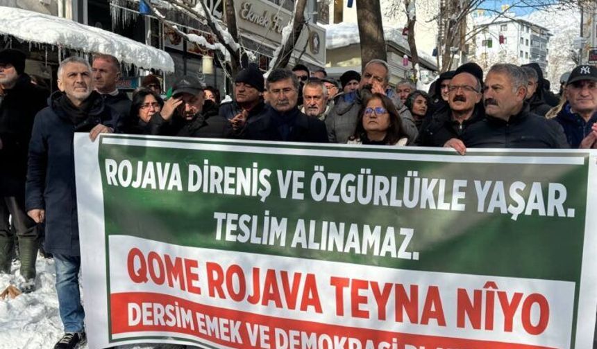 Dêrsim de protestoyê Rojava: Qomê Rojava teyna nîyo