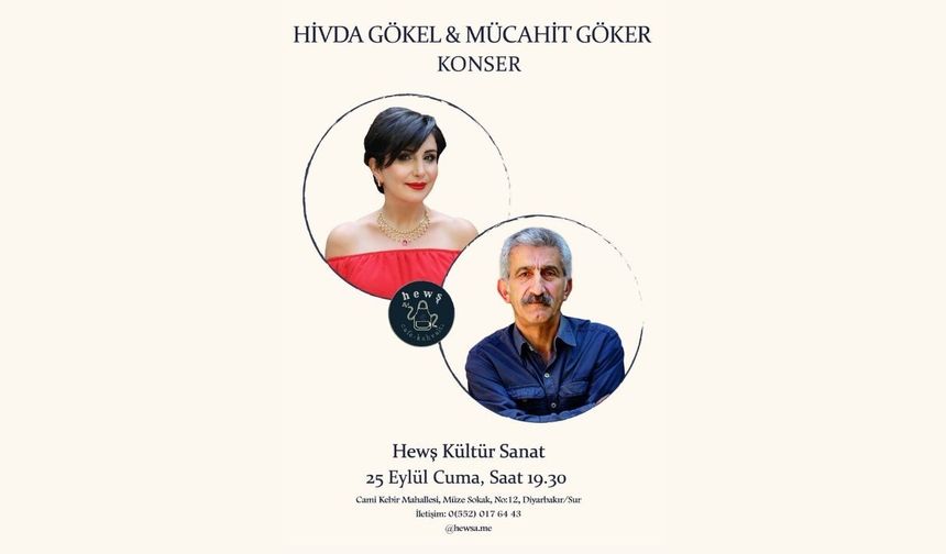 Amed de konsere Zazakî: Hivda Gökel û Mücahit Göker vejîyenê sehne