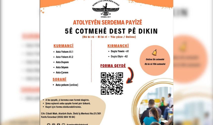Komeleya Cigêrayîşanê Kurdkî ra dersê kurmancî, zazakî û soranî