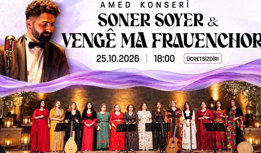 Amed de konsêrê Zazakî yo belaş: Koroyê Vengê Ma û Soner Soyer sehne gênê