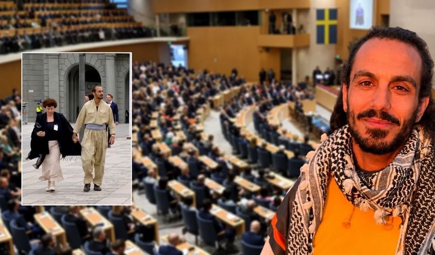 Bi parlamenter û bi kincanê xo yê herêmîyan şi palamentoyê Swêdî