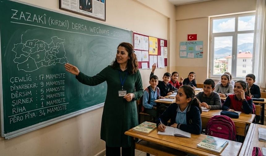 Panc bajaran de tena 34 mamosteyê Zazakî estê