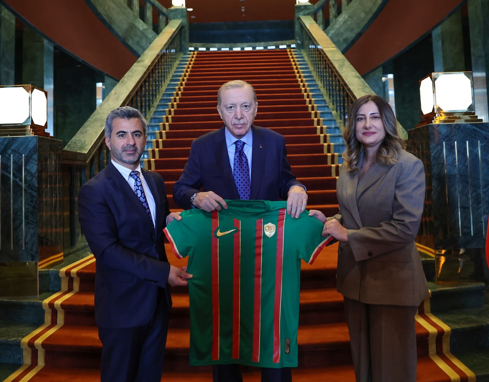 Serekkomar Erdoğanî heyetê Amedsporî qebul kerd