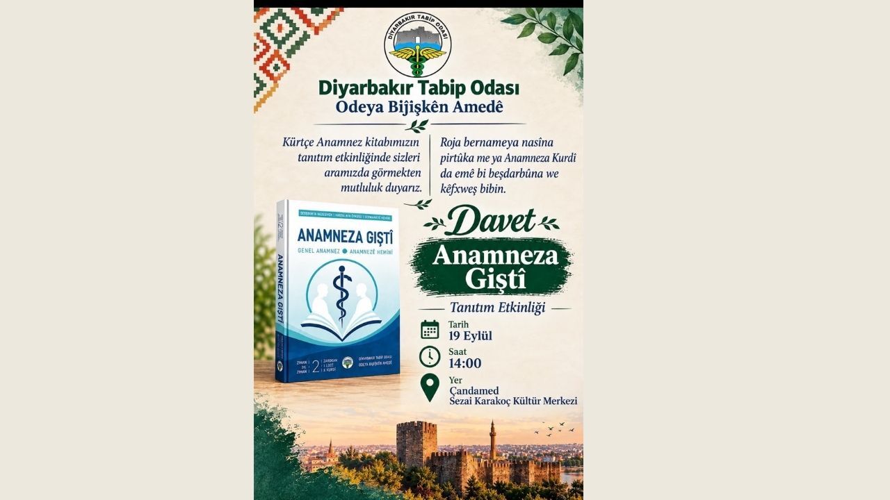 Odaya Tebîban a Amedî ra xebata kurdkî (zazakî-kurmancî) Kitabê "Anamneza Pêroyî" yeno daşinasnayîş