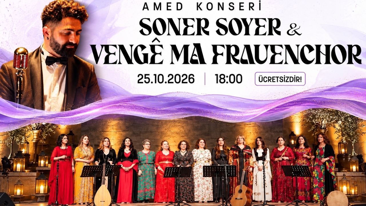 Amed de konsêrê Zazakî yo belaş: Koroyê Vengê Ma û Soner Soyer sehne gênê